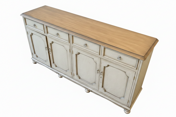 Hand Painted French Console