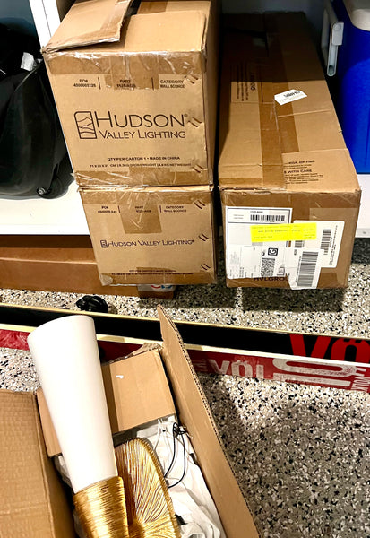 NEW Hudson Valley 2 Light Gold Double Bath Sconce Wall Light (4 Available)