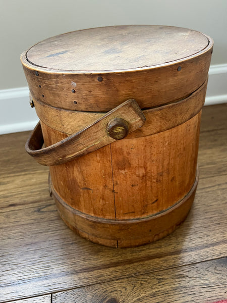 Antique Wood Firkin Bucket