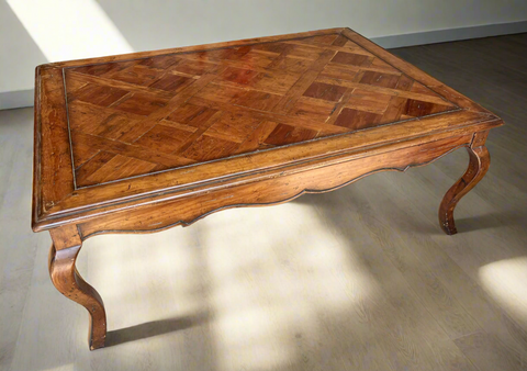 Hooker Furniture French Provincial Parquetry Top Coffee Table