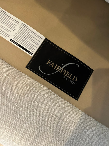 Pair of Fairfield Furniture Ivory High Back Wing Chairs