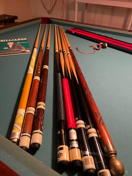 Vintage MCM Brunswick Sport King Pool Billiard Table and Accessories