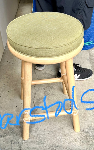 Pair of Vintage McGuire Counter Height Bar Stools