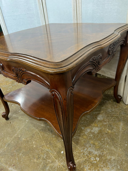 Century Furniture Walnut Burled Wood Side End Table