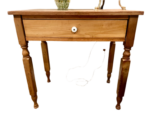 Antique Pine Writing Desk Table