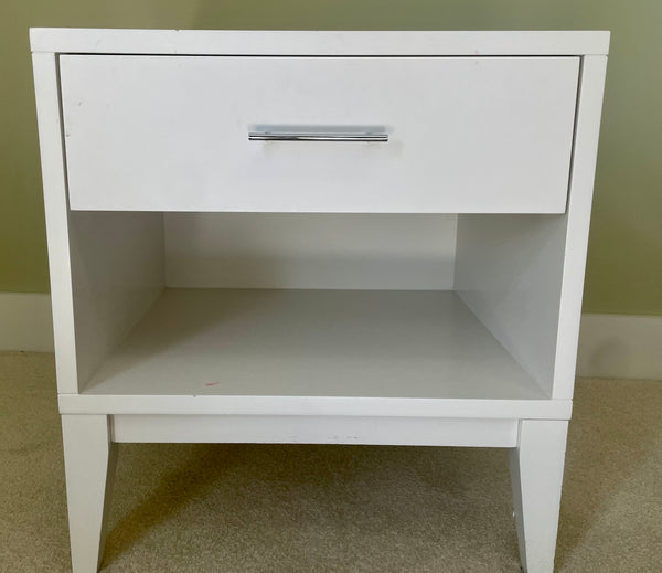 Pair of White West Elm Nightstands End Tables