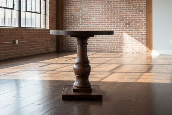 ARHAUS Hudson Round Solid Wood Side End Table