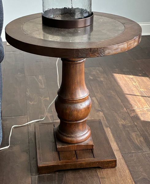 ARHAUS Hudson Round Solid Wood Side End Table
