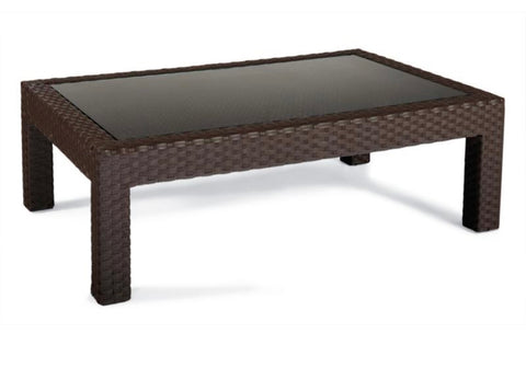 FRONTGATE Soho Glass Top Coffee Table