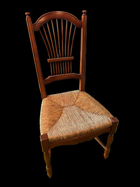 French Country Wheat Back Chair