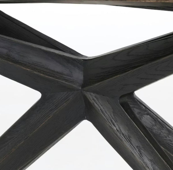 Four Hands Collins Sasha Console Table in Burnt Oak