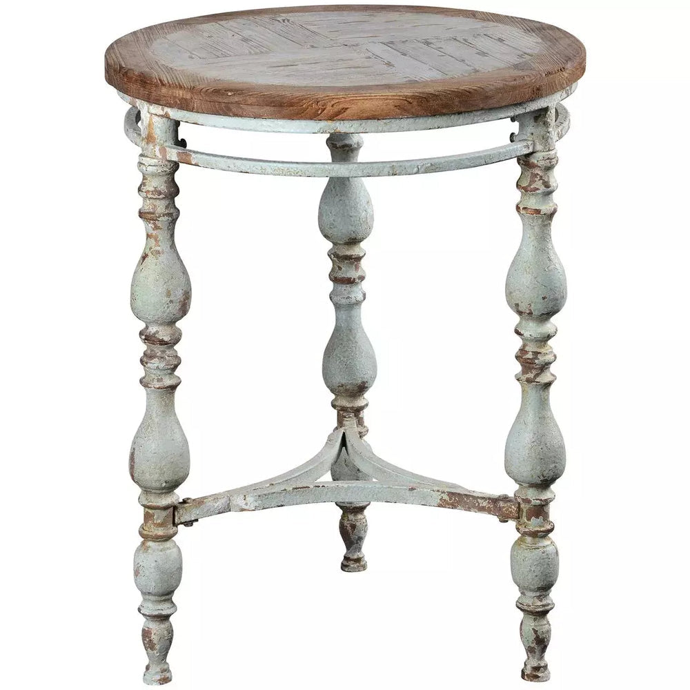 Round 3 Legged Steele Accent Table