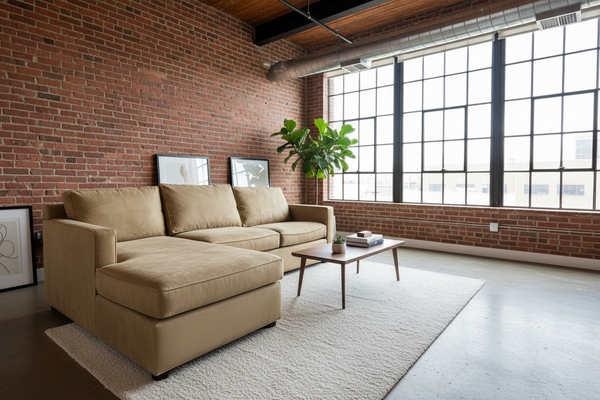 Crate and Barrel Gather 2-Piece Sectional Sofa with Chaise