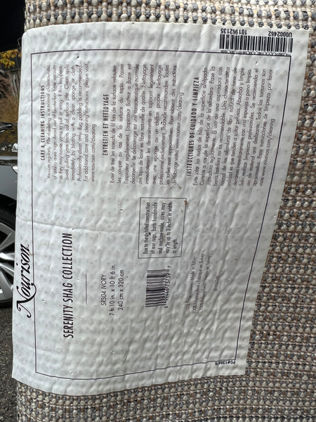 Nourison Serenity White Shag Area Rug