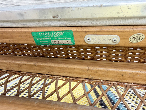 Vintage Lloyd Flanders Lloyd Loom 7-Piece Wicker Set