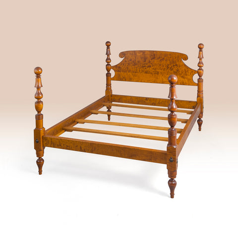 Connecticut Ball and Bell Antique Maple Full Size Bed by David LeFort