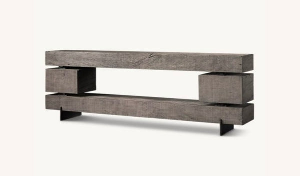 RESTORATION HARDWARE Monterey Open Media Console Cabinet