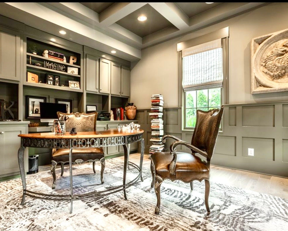 Hooker Furniture Half Moon Wrought Iron Demilune Desk