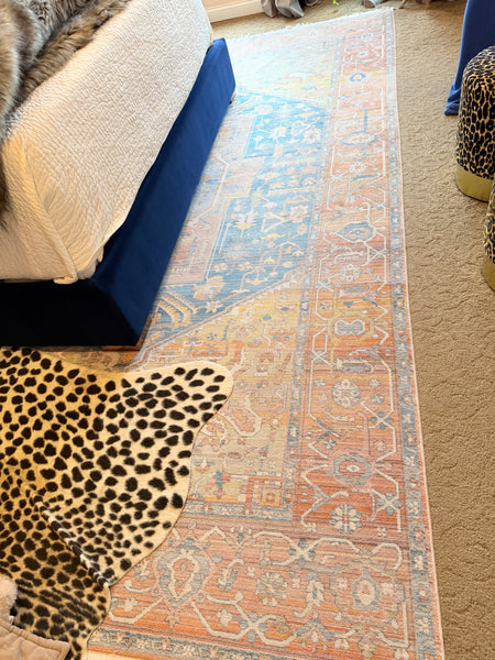 Distressed Persian Style Area Rug