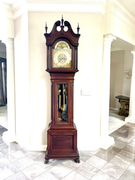 Antique Muller Herschede Style Grandfather Clock