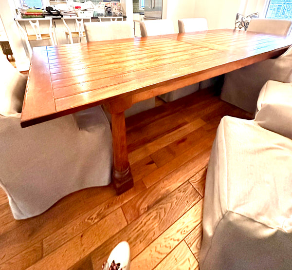 Solid Alderwood Custom Made Plank Dining Table