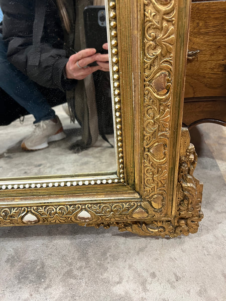 18th Century French Louis XVI Period Giltwood Mirror