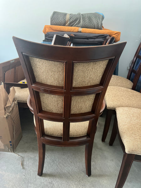 STANLEY Window Back Dining Set with Table and 8 Chairs