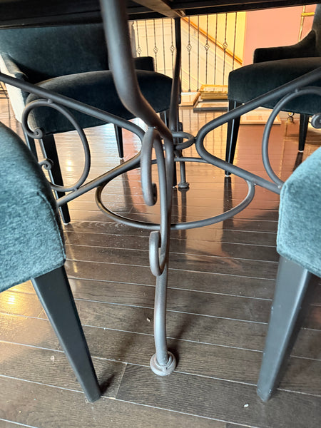 Arhaus 60" Round Hand Hammered Dining Table