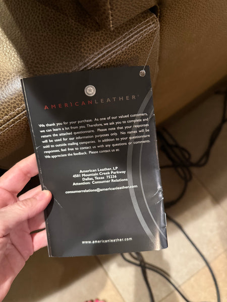 American Leather Holden 3 Piece Power Recliner Theater Seating