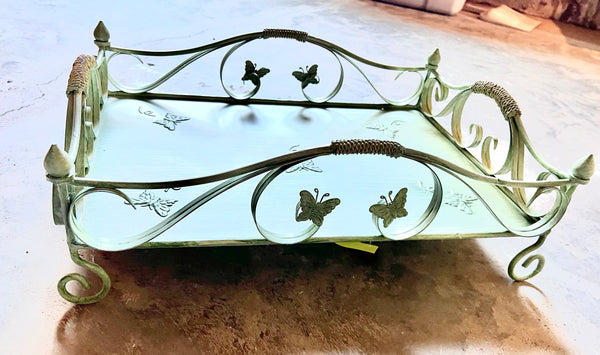Green Metal Tray