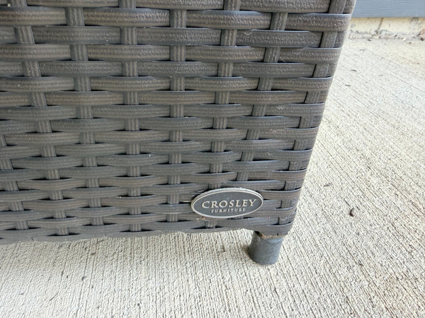 Crosley Palm Harbor Outdoor Wicker Storage Bin