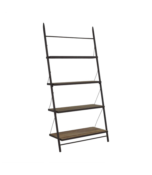 Restoration Hardware Reclaimed Elm & Iron Metal Leaner Shelving