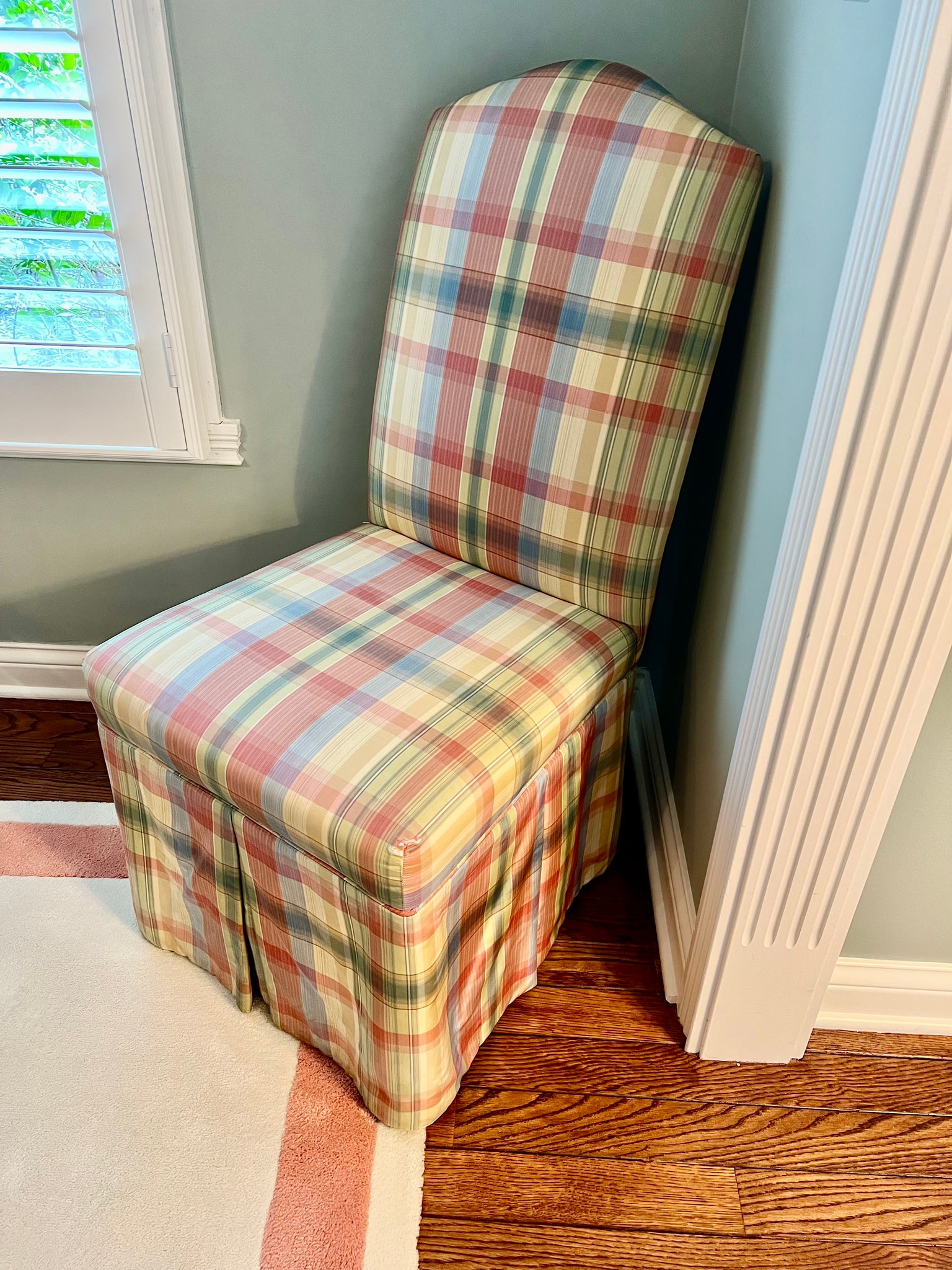 Pair of Custom Parsons Dining Chairs