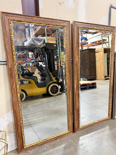 Vintage Italian LaBarge Gold Floor Mirror (2 Available)