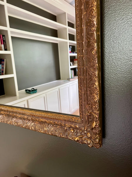 Wall Mirror with Gold Gilt Frame