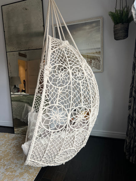 Anthropologie Knotted Melati Hanging Chair