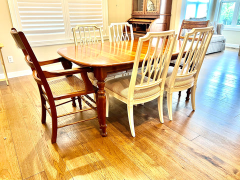 Solid Wood Dining Table and 6 Chairs
