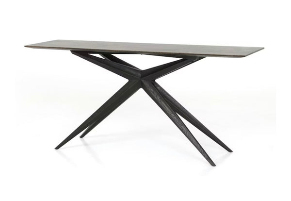 Four Hands Collins Sasha Console Table in Burnt Oak