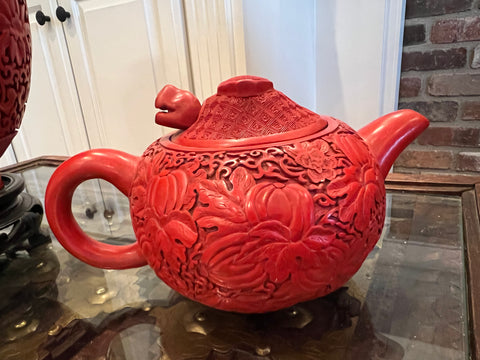 Vintage Cinnabar Lacquered YiXing Zisha Teapot – KLM Luxury