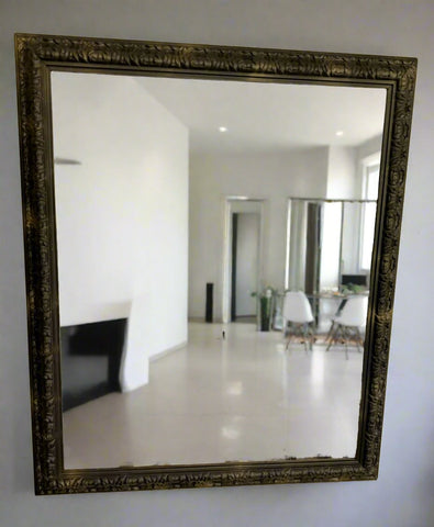 Framed Beveled Glass Mirror