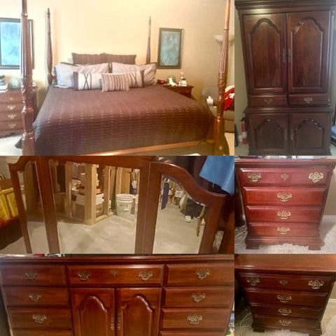 Sumter Cabinet Company 6 Piece Solid Cherry King Bedroom Set