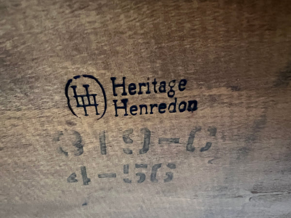 Vintage Heritage Henredon Wishbone MCM Stainless Steel and Walnut Coffee Table