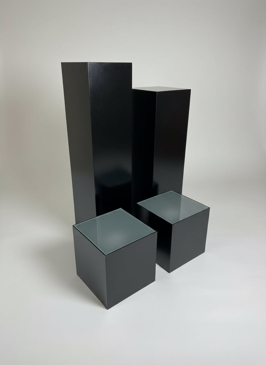 Hammacher Schlemmer Museum Quality LIghted Pedestals