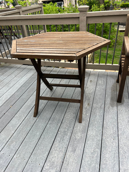 Skargaarden Viken Small Teak Dining Patio Table and 3 Chairs