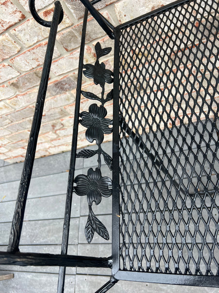 Vintage Woodard Iron Bar Beverage Flower Cart