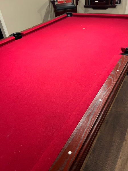 Steepleton 8' Pool Billiards Table with Rack and Accessories