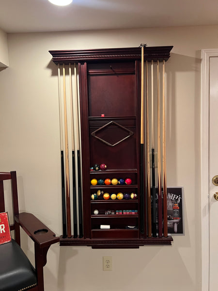 Steepleton 8' Pool Billiards Table with Rack and Accessories