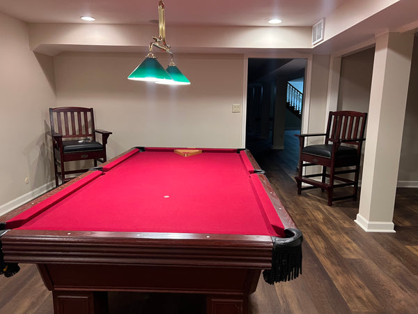 Steepleton 8' Pool Billiards Table with Rack and Accessories