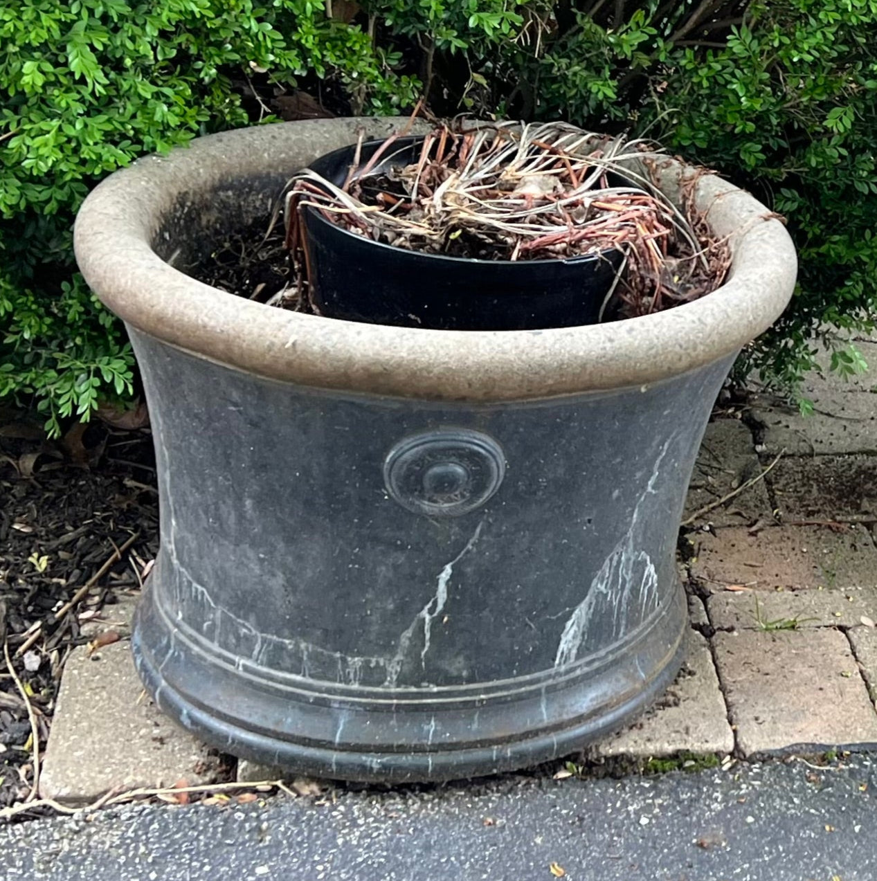 Outdoor Stone Pots Planters by Garden Stone (4 Available)