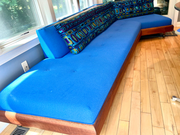 Vintage Adrian Pearsall Walnut Mid-Century Modern "Boomerang" Sofa for Craft Associates